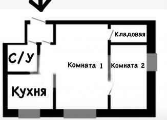 Продается 2-комнатная квартира, 44.7 м2, Хабаровск, Белорусская улица, 47