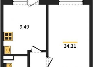 Продаю однокомнатную квартиру, 34.2 м2, Воронеж, улица 45-й Стрелковой Дивизии, 259/27