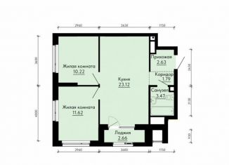 Продам 2-комнатную квартиру, 54.2 м2, Свердловская область, жилой комплекс ПаркЛайф, 8