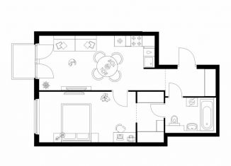 Продам 1-ком. квартиру, 46.9 м2, Москва, САО