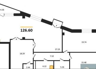 Продажа трехкомнатной квартиры, 126.6 м2, Воронеж, улица Куцыгина, 11