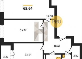 Продам двухкомнатную квартиру, 65.6 м2, Воронеж, улица 45-й Стрелковой Дивизии, 259/27