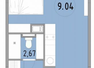 Продажа 1-ком. квартиры, 27.5 м2, Санкт-Петербург, 3-й Рабфаковский переулок, 5к5Л, метро Рыбацкое