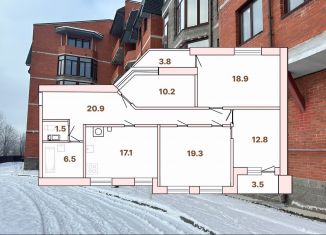 4-комнатная квартира на продажу, 107.2 м2, Санкт-Петербург, Выборгское шоссе, 140, метро Озерки