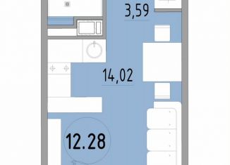 Продается однокомнатная квартира, 25 м2, Санкт-Петербург, 3-й Рабфаковский переулок, 5к5Л, муниципальный округ Обуховский