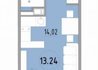 Продажа 1-ком. квартиры, 24.9 м2, Санкт-Петербург, 3-й Рабфаковский переулок, 5к5Л, метро Обухово