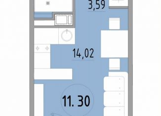 Продам 1-ком. квартиру, 26.7 м2, Санкт-Петербург, 3-й Рабфаковский переулок, 5к5Л, Невский район