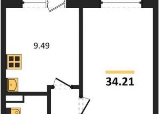 Продаю однокомнатную квартиру, 34.2 м2, Воронеж, улица 45-й Стрелковой Дивизии, 259/27, Коминтерновский район