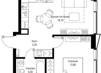 Продается 1-ком. квартира, 40.5 м2, Москва, станция Тушинская