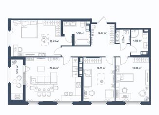 Продажа трехкомнатной квартиры, 119 м2, Санкт-Петербург, Московский проспект, 118, метро Московские ворота