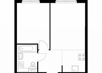 Продажа 1-комнатной квартиры, 36.3 м2, Москва, метро Бутырская, жилой комплекс Руставели 14, к2.7