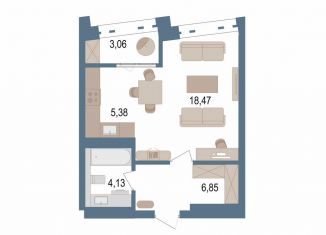 Продаю 1-комнатную квартиру, 36.5 м2, Уфа, улица Пархоменко, 156Ж