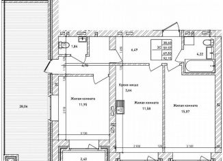 Продам двухкомнатную квартиру, 31 м2, Новосибирск, метро Площадь Гарина-Михайловского, Комсомольский проспект, 6