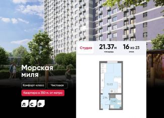 Квартира на продажу студия, 21.4 м2, Санкт-Петербург, муниципальный округ Юго-Запад