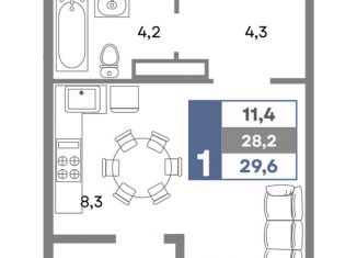 Продажа квартиры студии, 29.6 м2, Крым