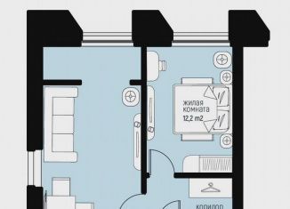 Продается 1-комнатная квартира, 46.7 м2, Нижний Новгород, улица Коминтерна, 60, метро Буревестник