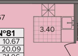 Продается квартира студия, 21.1 м2, деревня Новое Девяткино, Лесная улица, 19