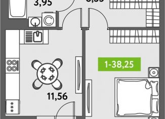 Продаю однокомнатную квартиру, 39.1 м2, Санкт-Петербург, муниципальный округ Звёздное