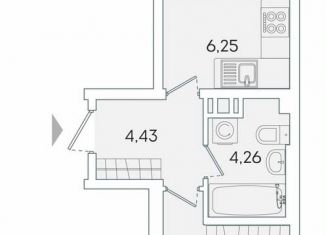 Продажа 1-ком. квартиры, 13.3 м2, Мурино, Екатерининская улица, 11, ЖК Лампо