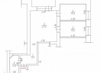 Продам трехкомнатную квартиру, 57 м2, Абакан, улица Пушкина, 186А