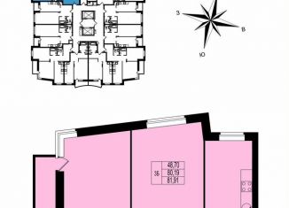 Продаю трехкомнатную квартиру, 81.9 м2, Владимир, ЖК Гвардейский 2.0