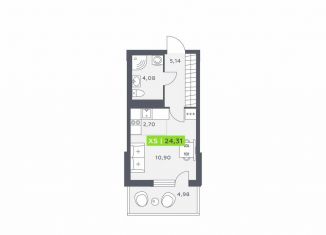 Продаю квартиру студию, 24.3 м2, городской посёлок Янино-1