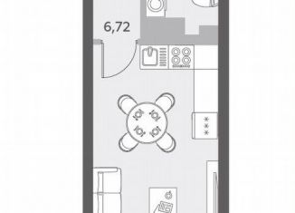 Продажа квартиры студии, 28.3 м2, Санкт-Петербург, Василеостровский район, бульвар Головнина, 6к1