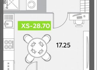 Продается квартира студия, 28.7 м2, Санкт-Петербург, муниципальный округ Звёздное