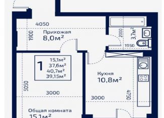 1-ком. квартира на продажу, 37.6 м2, Крым