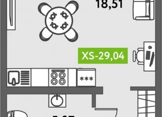 Продается квартира студия, 30.1 м2, Санкт-Петербург, Пулковское шоссе, 30, Пулковское шоссе