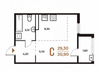 Продается квартира студия, 30.9 м2, Москва, деревня Зимёнки, 18