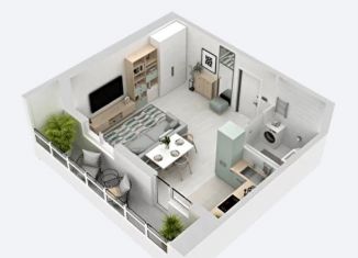 Продам квартиру свободная планировка, 35.2 м2, Благовещенск, Технический переулок, 74