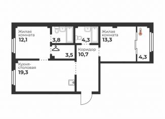 Продаю 2-комнатную квартиру, 67.1 м2, Челябинск