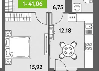 Продам 1-ком. квартиру, 42 м2, Санкт-Петербург, муниципальный округ Звёздное