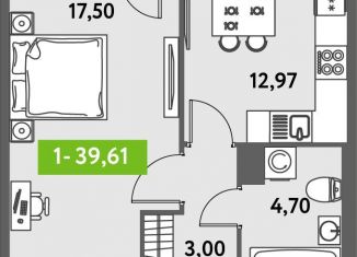 Продаю 1-ком. квартиру, 40.9 м2, Санкт-Петербург, муниципальный округ Звёздное