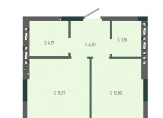 Продажа однокомнатной квартиры, 39.8 м2, Новокузнецк