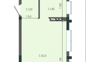 Продам 1-ком. квартиру, 34.2 м2, Новокузнецк