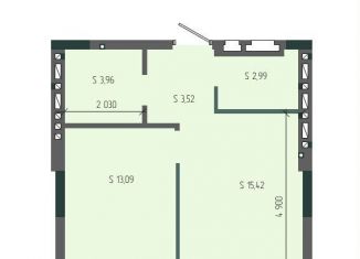 Двухкомнатная квартира на продажу, 39 м2, Новокузнецк