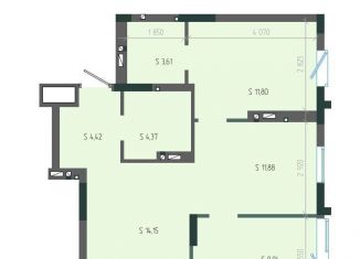 Продаю 3-комнатную квартиру, 59.5 м2, Новокузнецк