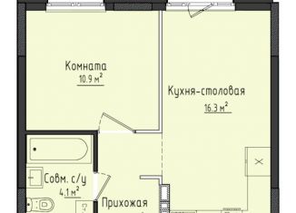 Продается однокомнатная квартира, 35.6 м2, село Первомайский, ЖК Город Оружейников