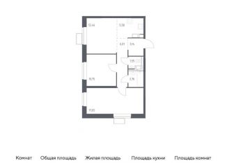 Продаю 2-ком. квартиру, 59.3 м2, поселение Рязановское, жилой комплекс Алхимово, 16