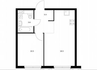 Продается 1-ком. квартира, 38.1 м2, Москва, СВАО, Алтуфьевское шоссе, 53к1
