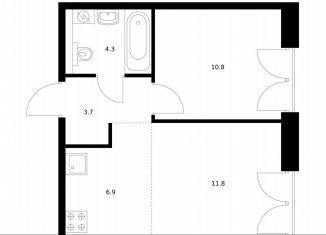 Продаю 1-ком. квартиру, 37.5 м2, Санкт-Петербург, набережная Обводного канала, 169, муниципальный округ Измайловское