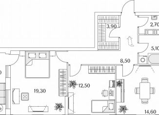 Продается двухкомнатная квартира, 69.3 м2, Санкт-Петербург, Планерная улица, 99, муниципальный округ Юнтолово