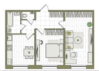 Продается 2-ком. квартира, 56.9 м2, Киров