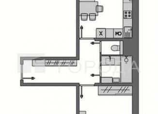 Продажа 2-комнатной квартиры, 49 м2, Новосибирск, Рябиновая улица, 10, Октябрьский район