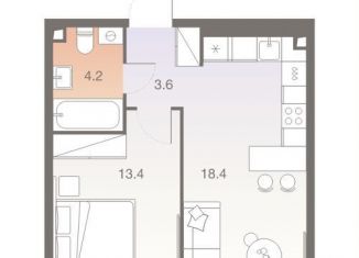 Продажа 1-комнатной квартиры, 39.6 м2, Москва, Нагорный район, Электролитный проезд, 12Б