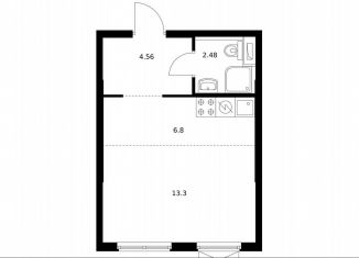Продается квартира студия, 27.1 м2, городской посёлок Новоселье, ЖК Таллинский Парк, Невская улица, 12А