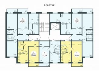 Продаю 1-комнатную квартиру, 32.5 м2, Курган