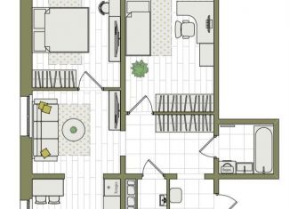 Продается 3-ком. квартира, 56.9 м2, Киров, Чистопрудненская улица, 13А